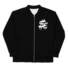 Load image into Gallery viewer, Black sauce Bomber Jacket