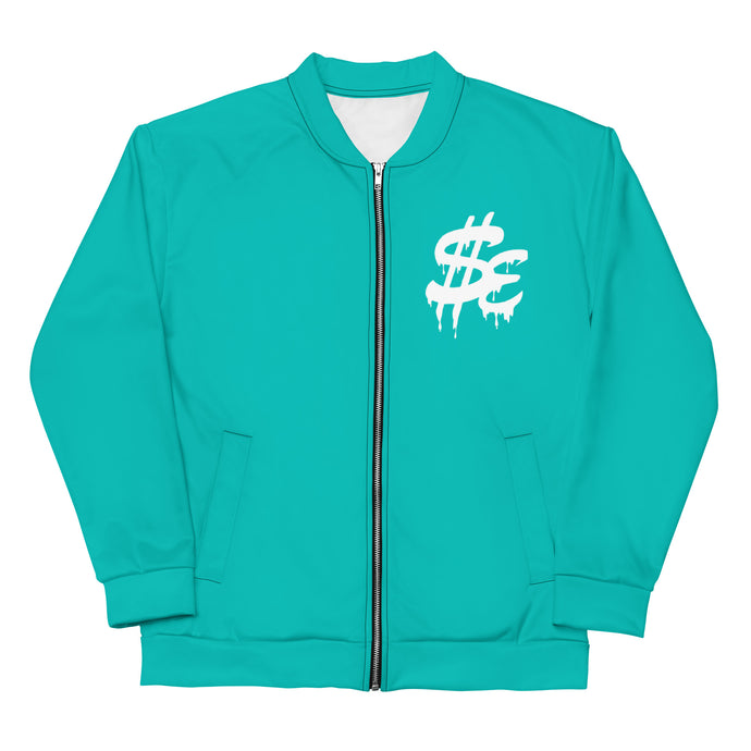 Gritty Blue Bomber Jacket