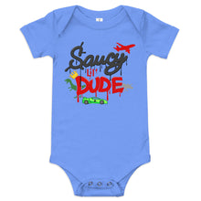 Load image into Gallery viewer, Baby Saucy Lil Dude Onesie
