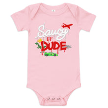 Load image into Gallery viewer, Baby Saucy Lil Dude Onesie
