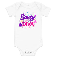 Load image into Gallery viewer, Baby Saucy Lil Diva Onesie
