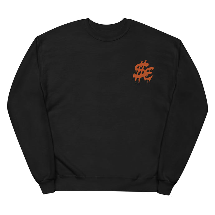 $E stitched fleece sweatshirt